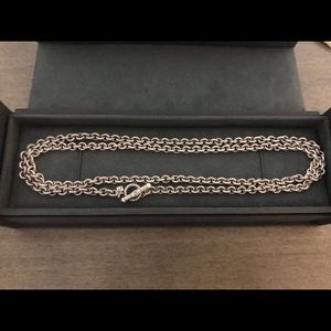 DY Small Cable Rolo Chain Necklace 36IN